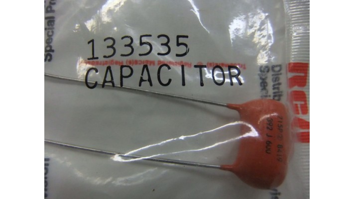 RCA 133535 capacitor .0039UF 600V